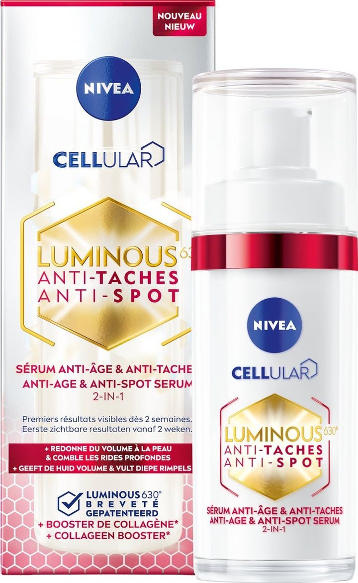 NIVEA - Luminous630 - Anti Age en Anti Spot Serum - 30ml - Verpakking beschadigd