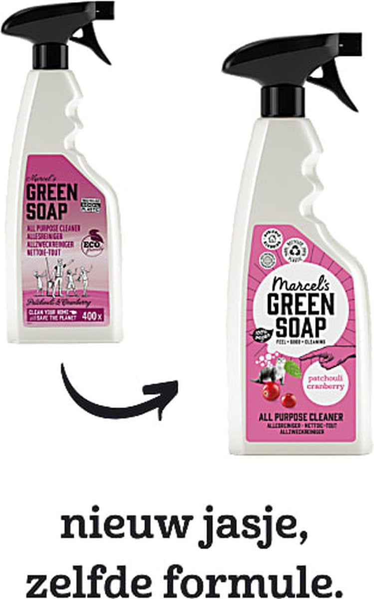 Marcel's Green Soap All Purpose Cleaner Spray - Patchouli &amp; Cranberry 500ml