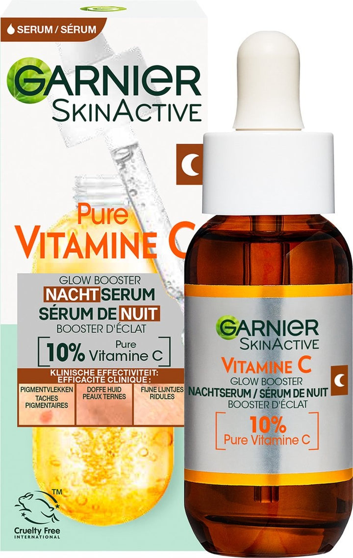 Skinactive 10 % reines Vitamin C Anti-Pigmentflecken-Nachtserum