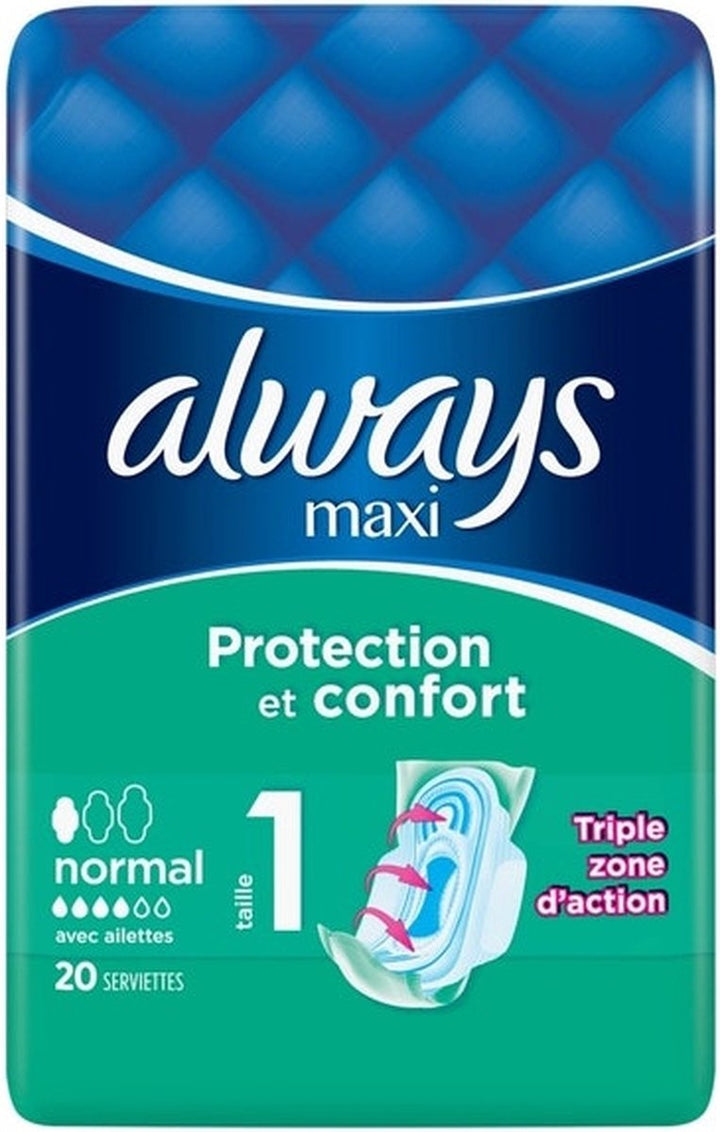 Always Maxi Normal Sanitary Pads 20 pcs.