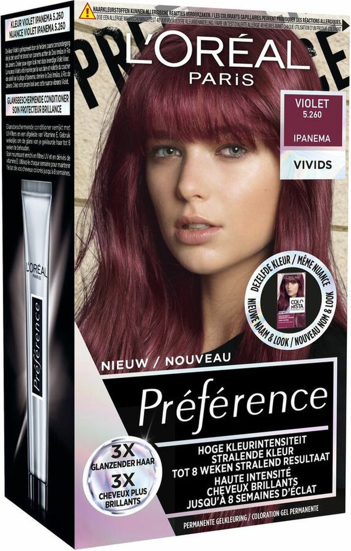 L'Oréal Paris Préférence Vivids 5.260 Violet Ipanema – Verpackung beschädigt