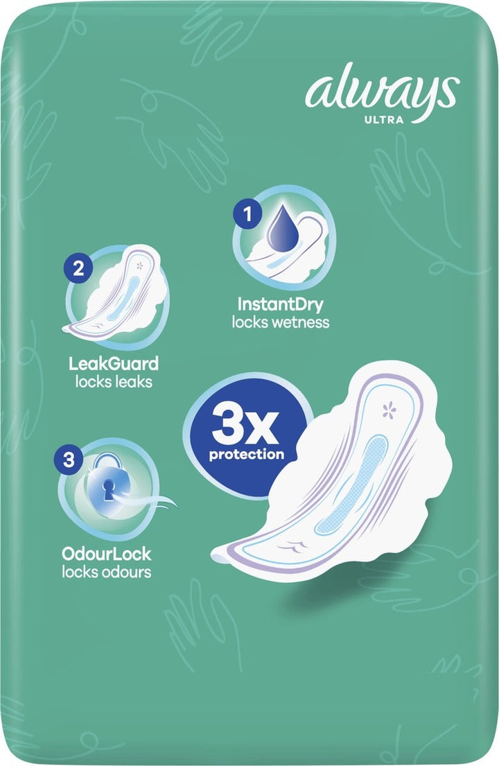 Always Ultra Normal - Size 1 - Sanitary Pads With Wings - 12 pcs