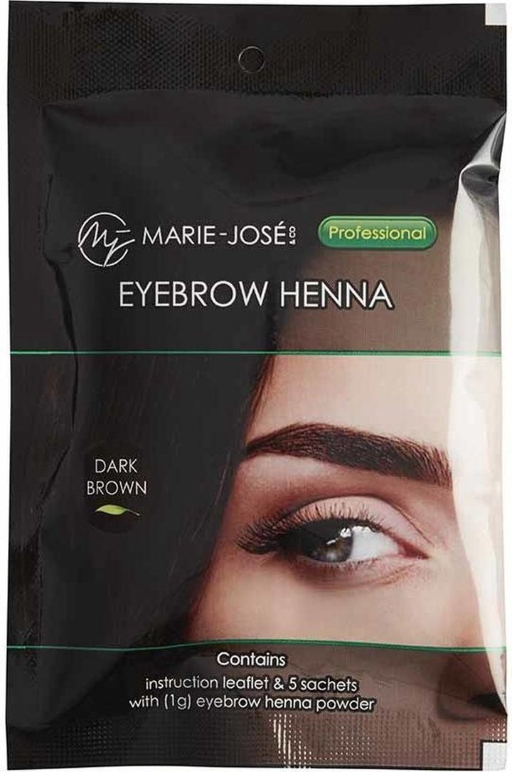 Marie-Jose &amp; Co Henna Eyebrow Henna Dark Brown - Packaging damaged