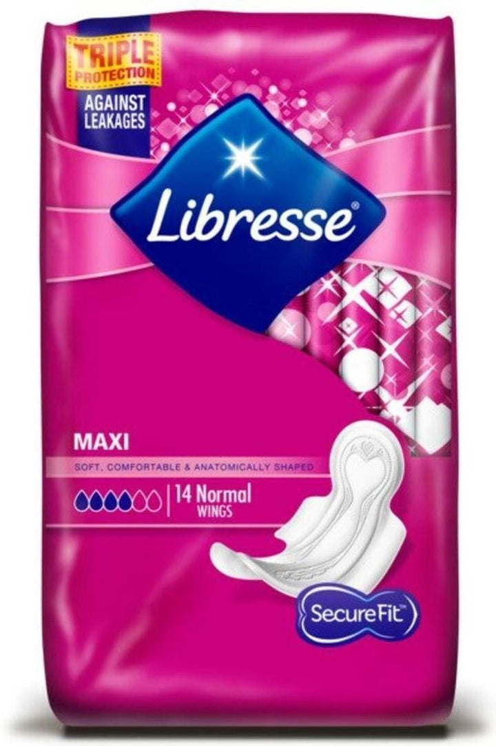 Libresse Maxi Normal Wing Sanitary Pads 14 Pieces