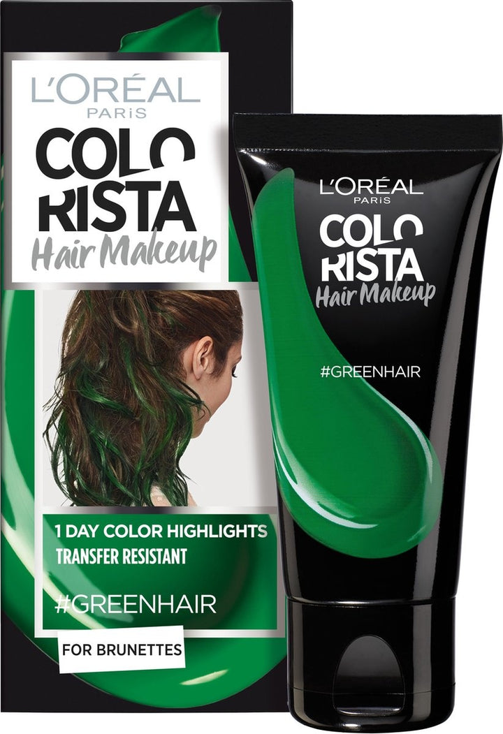 L'Oréal Paris Colorista Hair Makeup – Grün – Verpackung beschädigt