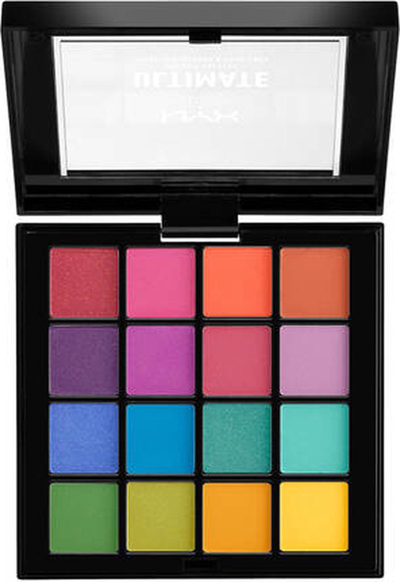NYX Professional Makeup Ultimate Shadow Palette - Brights - Eyeshadow Palette - 13.3 gr