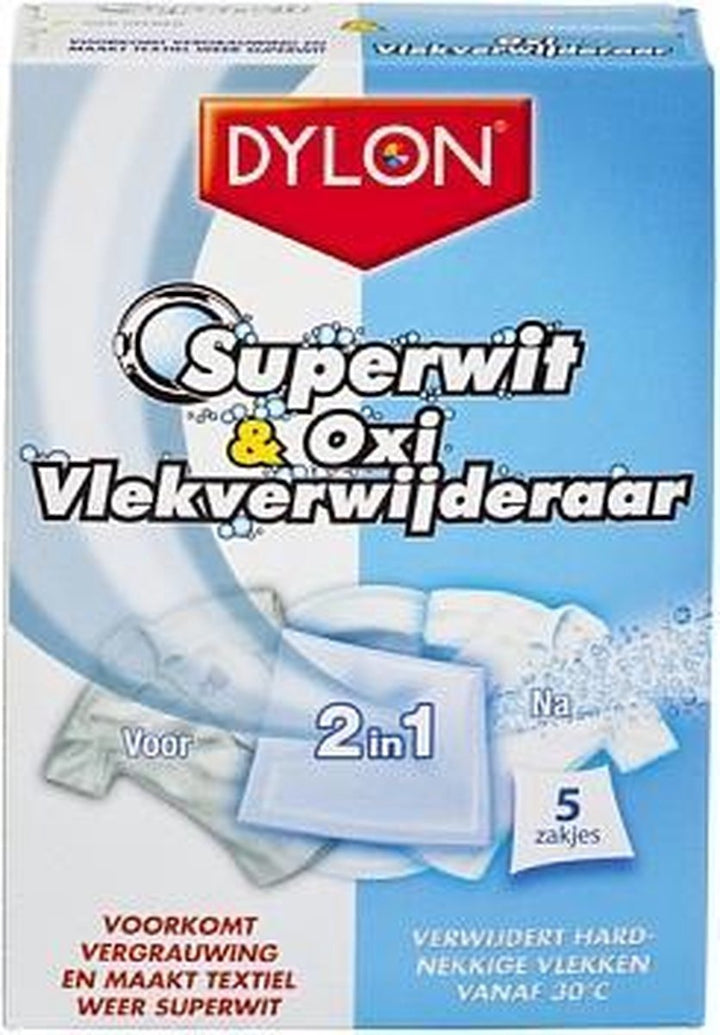 Dylon K2r Superwit Oxi Vlekverwijderaar - 5 zakjes