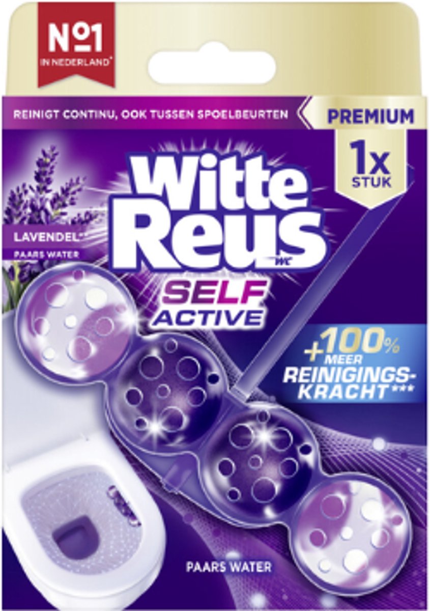 Witte Reus Toiletblok Self Active Lavendel - 1 stuk