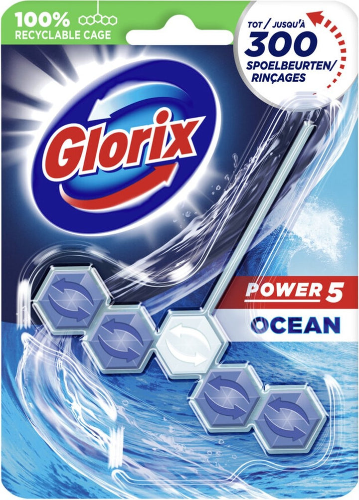 Glorix Toilet Block Power 5 Ocean