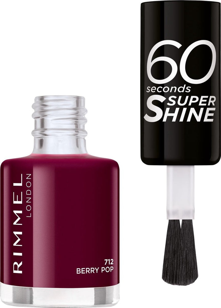 Rimmel London 60 Seconds Supershine Nail Polish - 712 Berry Pop