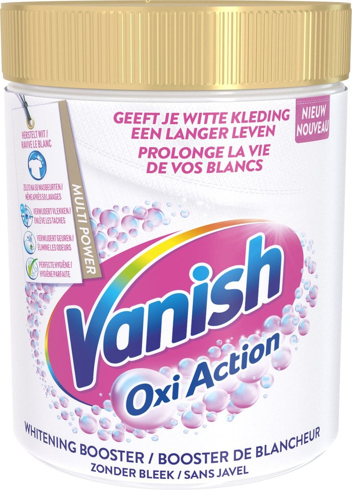 Vanish Oxi Action Whitening Booster Poeder - Vlekverwijderaar voor witte was - 1.0 kg - beschadigde verpakking