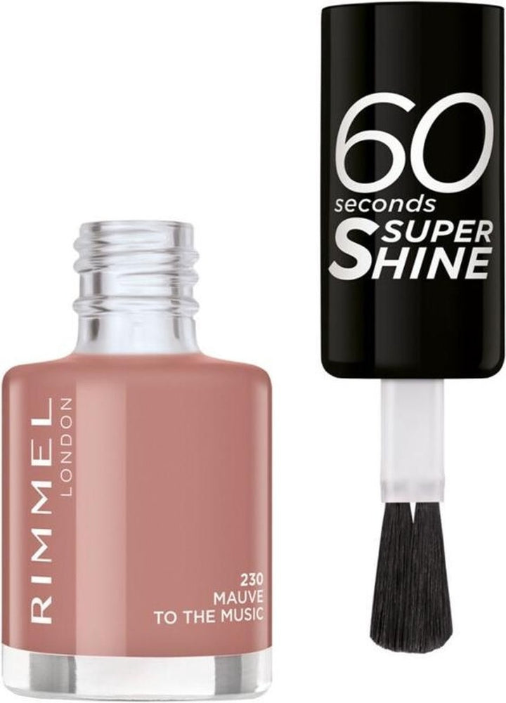 Rimmel 60 Seconds Super Shine Nagellack – 230 Mauve To The Music