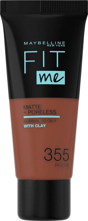 Maybelline Fit Me Matte &amp; Poreless Foundation - 355 Pecan - 30 ml