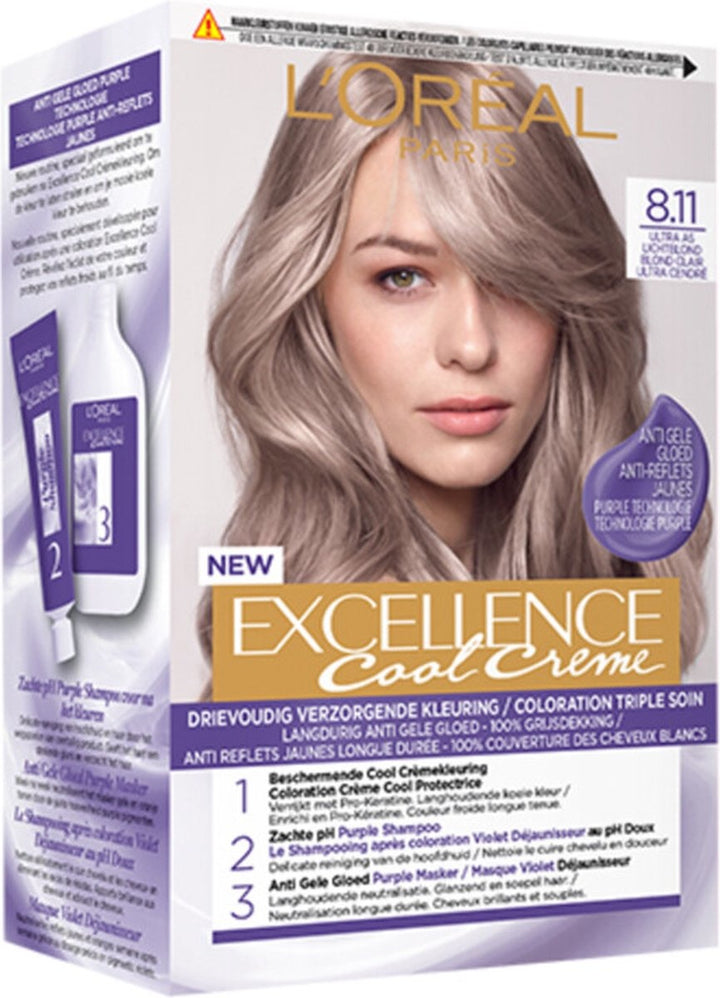 L'Oréal Excellence Cool Cream 8.11 – Ultra-Asch-Hellblond