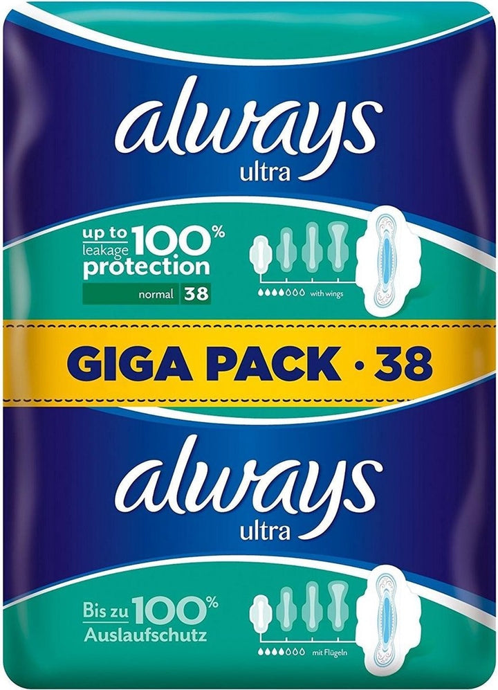 Always Damenbinden Ultra Normal Plus - 38 Stück - Verpackung beschädigt