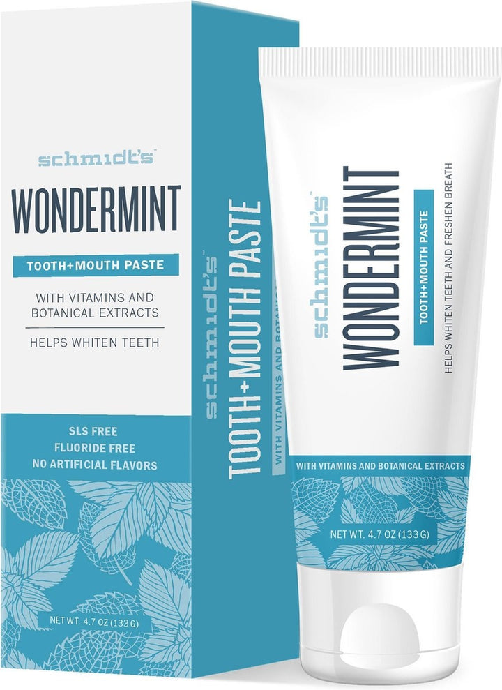 Schmidt's Wondermint Natural Flavoured – Mund- und Zahnpasta – 100 ml – Verpackung beschädigt