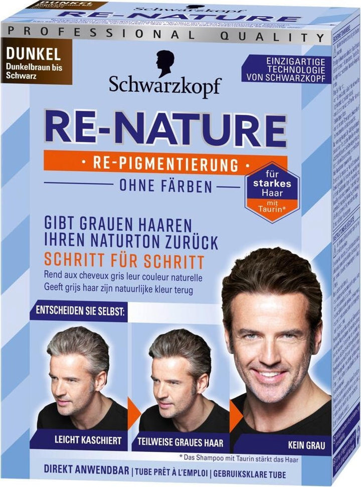 Schwarzkopf Re-Nature Man Donkerbruin tot Zwart