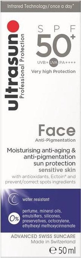 Ultrasun Face Anti-Pigment. Lichtschutzfaktor 50 – 50 ml