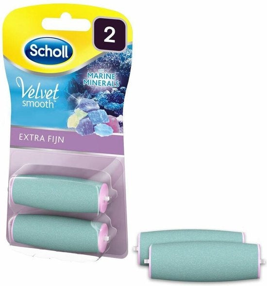 Scholl Velvet Smooth - Callus Remover Refill - Extra Fine - Foot File - 2 Pieces - Packaging damaged