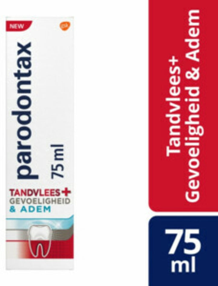 Parodontax Tandpasta Tandvlees+ Gevoeligheid & Adem 75 ml