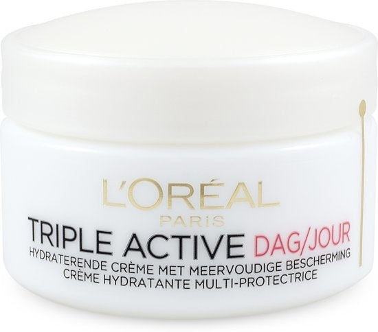 L'Oréal Paris Triple Active Fresh Tagescreme für trockene/empfindliche Haut, 50 ml