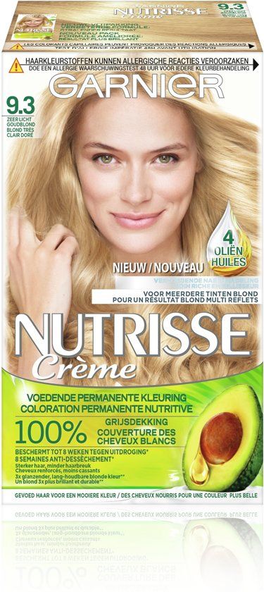Garnier Nutrisse Crème 93 - Zeer Licht goudblond - Haarverf - Verpakking beschadigd