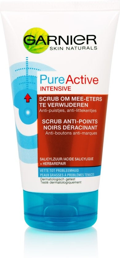 Garnier Pure Active Intensive Scrub tegen Mee-eters 150 ml