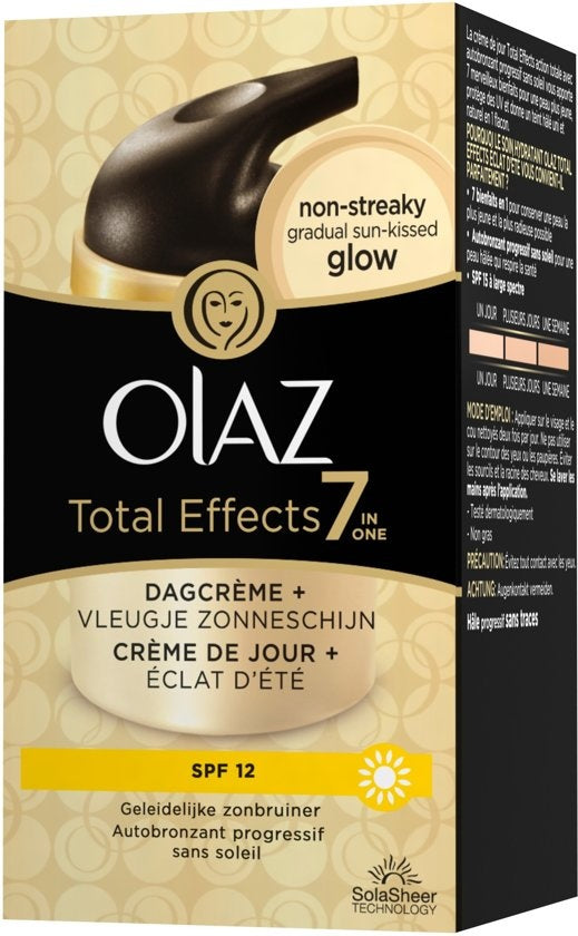 Total Effects Zelfbruiner SPF12 - 50ml - 7in1 Hydraterende Dagcrème