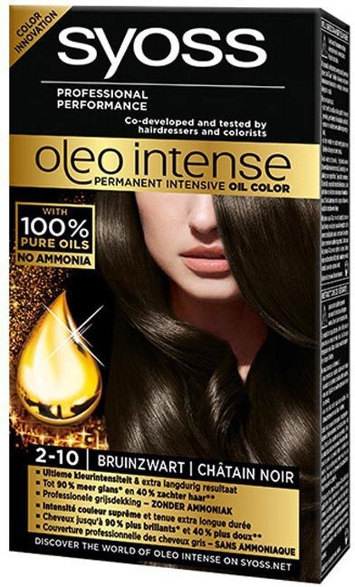 SYOSS Color Oleo Intense 2-10 Brown Black Hair Dye