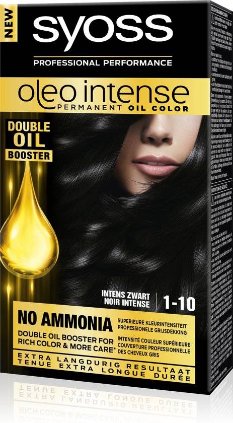 SYOSS Color Oleo Intense 1-10 Intense black Hair dye - Packaging damaged