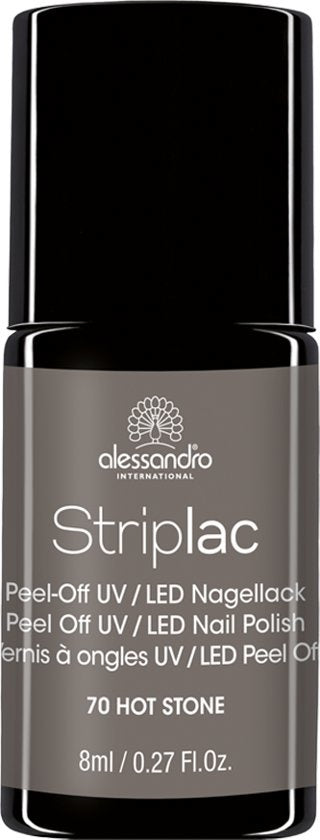 Striplac - 70/170 Hot Stone - Gray - Gel nail polish