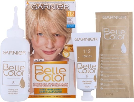 Belle Color 112 - Very Light Golden Blonde - Hair Dye - Covers Gray Hair 100%