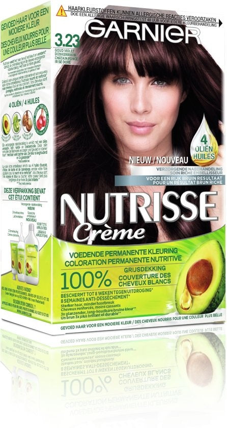 Garnier Nutrisse Crème 3.23 - Goud Violet Donkerbruin - Haarverf