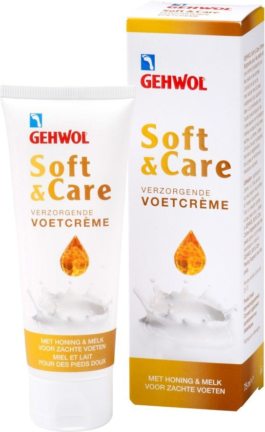 Soft &amp; Care – Nährende Fußcreme – Tube 75 ml – Verpackung beschädigt