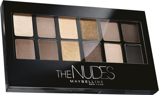 Maybelline The Blushed Nudes Lidschatten-Palette – 12 Nude-Brauntöne