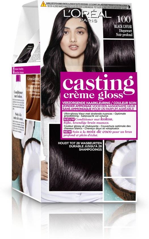 L'Oréal Paris Casting Crème Gloss Haarfärbemittel – 100 Deep Black – Verpackung beschädigt