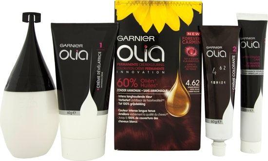 Garnier Olia 4.62 Dark Garnet Red Haarfarbe – Verpackung beschädigt