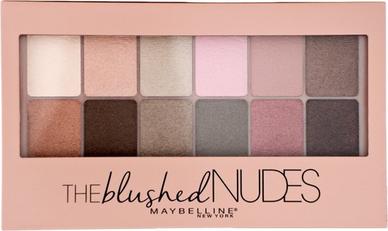 Maybelline The Blushed Nudes Eyeshadow Palette - 12 Pink Nude Shades