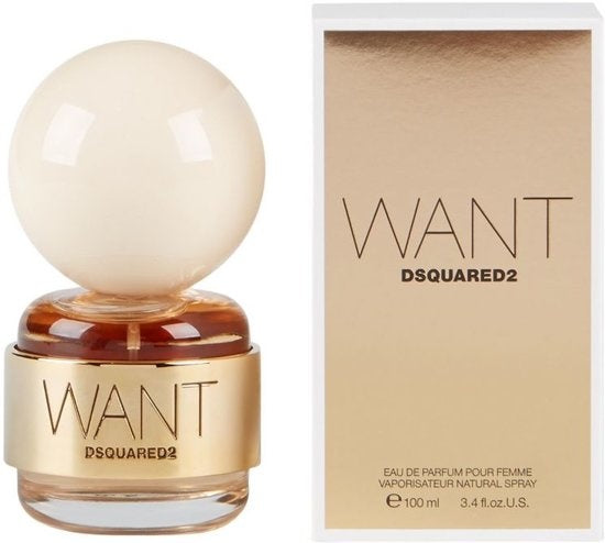 Dsquared - WANT 100 ml - Eau de Parfum - Women's perfume - Packaging damaged