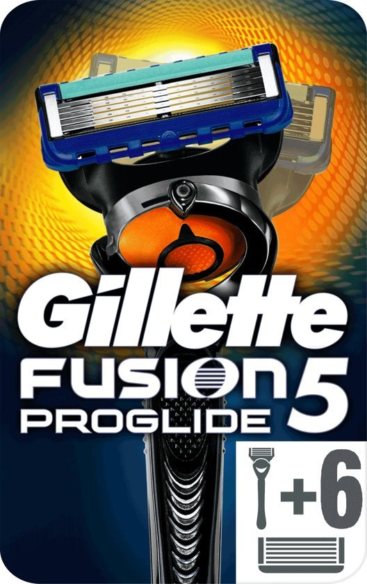 Gillette Fusion Proglide + 6 Razor Blades