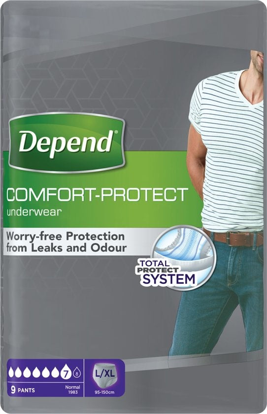 Depend Pants L/XL Incontinence - 9 pieces - Incontinence pants