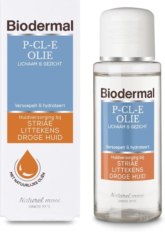 Biodermal P-CL-E Oil - 75ml - Skin care for stretch marks, scars and dry skin