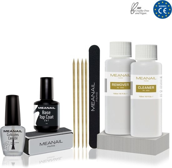 Starter-Set – Nachfüllung – Entferner, Reiniger, Unterlack, Gel-Nagellack