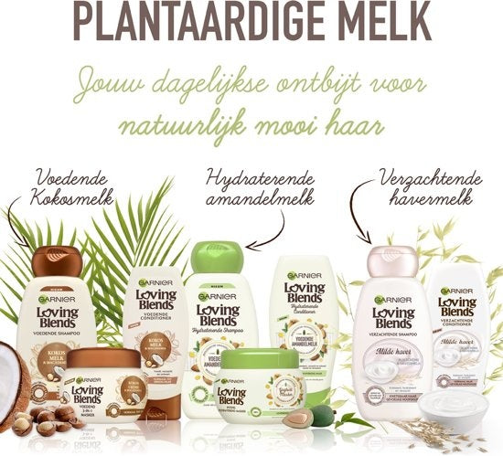 Garnier Loving Blends Voedende Amandelmelk & Agavesap Haarmasker - 300ml -