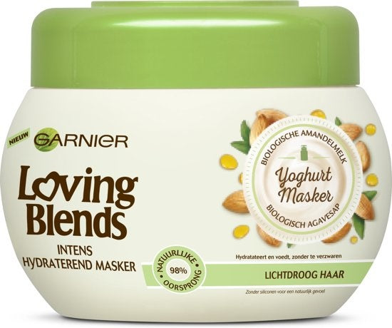 Garnier Loving Blends Voedende Amandelmelk & Agavesap Haarmasker - 300ml -