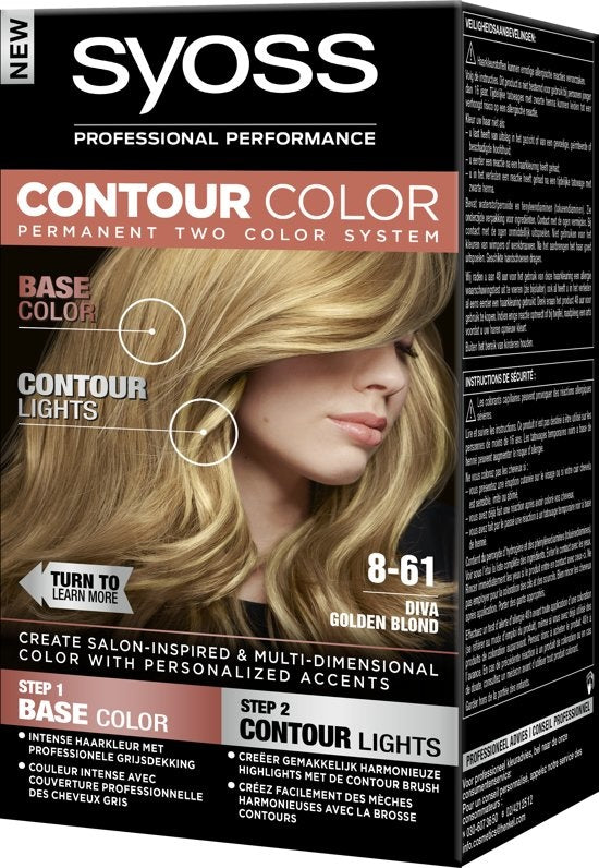 Contour Color 8-61 Diva Golden Blond 50 ml Hair Dye