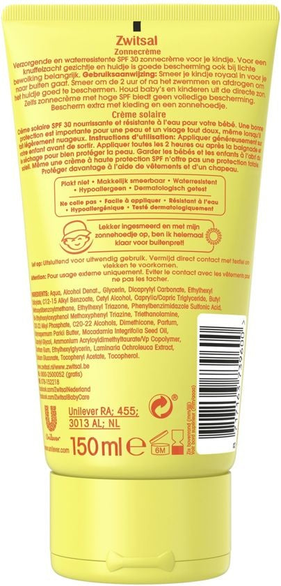 Zwitsal SPF 30+ Sunscreen - 150 ml