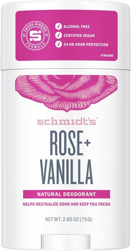 Deodorant Stick Rose &amp; Vanille 75 g – Vegan – Für Frauen
