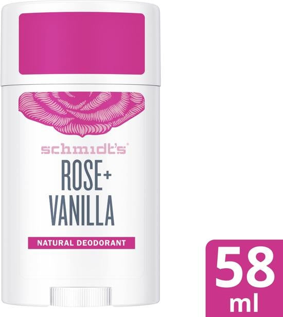 Deodorant Stick Rose &amp; Vanille 75 g – Vegan – Für Frauen