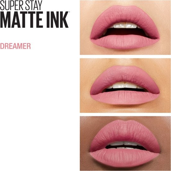 Maybelline Superstay Langhoudende Lippenstift - Matte Ink x Ashley Longshore - 10 Dreamer - Roze - Limited Edition